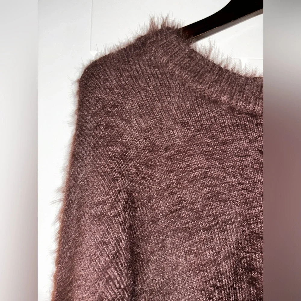 Free People Harrison Bunny Ultra Soft Drop Sleeve Oversized Sweater Women M NEW